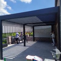 Installation d'une double pergola bioclimatique OPEN