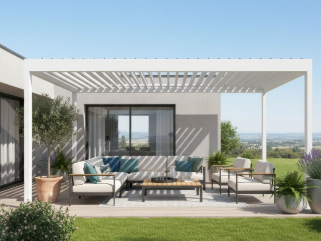Quel est le prix d'une pergola bioclimatique à Fléron ? Focus sur la pergola IZI